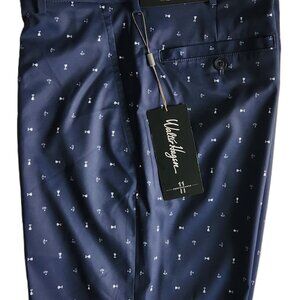 Walter Hagen Men's Performance 11 Printed Golf Shorts - W30 - Navy Tiny Icons